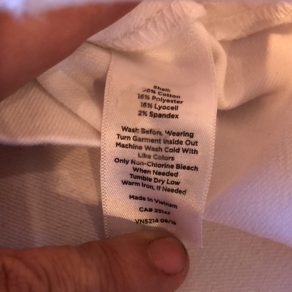 Talbots NWT white denim pencil skirt - Picture 5 of 7